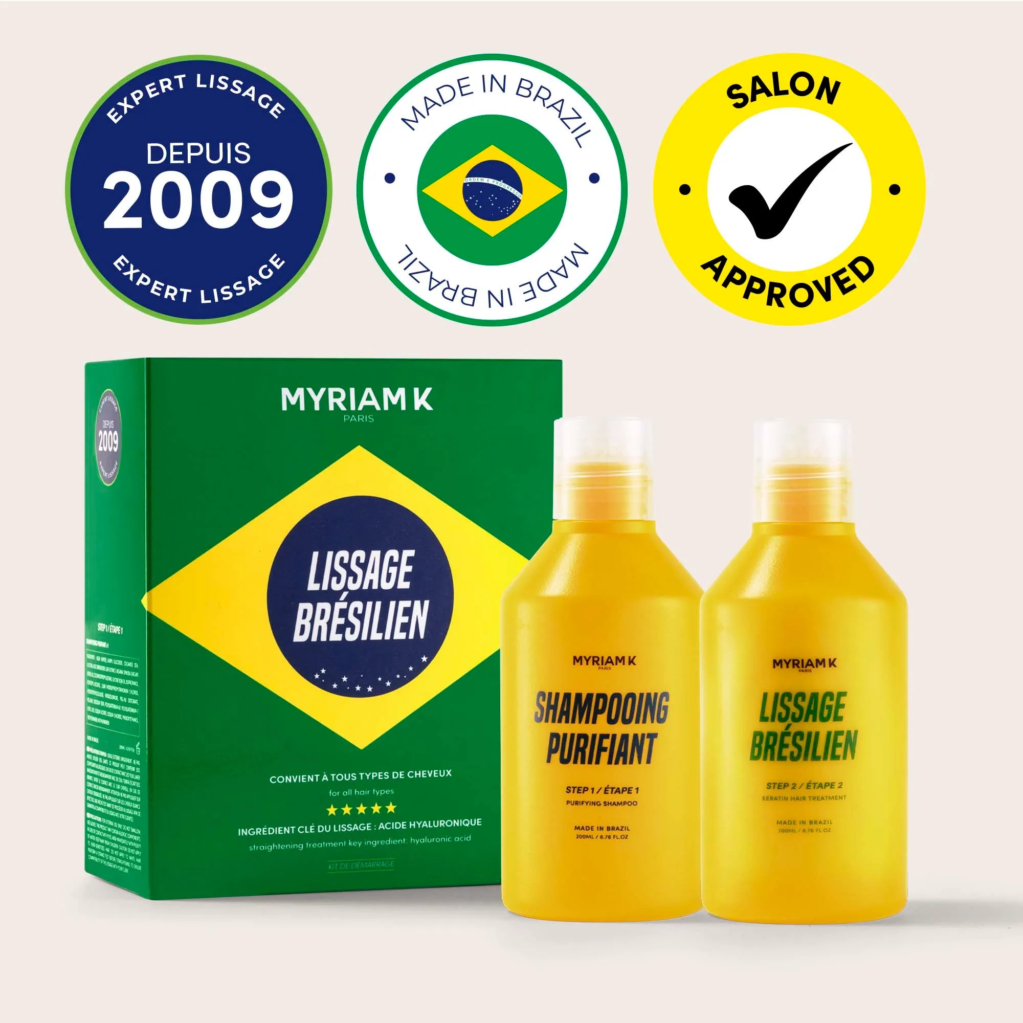 Kit de Lissage brésilien - 2x200ml – Myriam•K Paris®