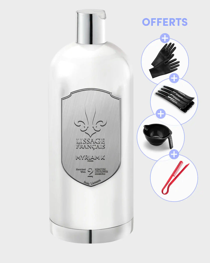 Goodies offerts avec le Lissage Français® 1 L – soin lissant intense, brillance miroir, anti‑frisottis