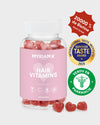 Complément alimentaire Love Gummies Myriam•K Paris® – gummies vegan à la biotine 20 000 %, enrichis en vitamines B5, B6, B9, B12, A, C, E et zinc, pour accélérer la pousse des cheveux, renforcer la fibre capillaire et améliorer la brillance