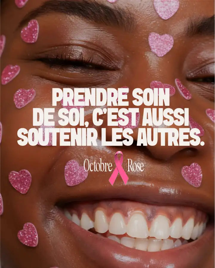Octobre Rose 2025 – Myriam K Paris se mobilise contre le cancer du sein, en reversant 1€ par commande pour soutenir la recherche et la sensibilisation.