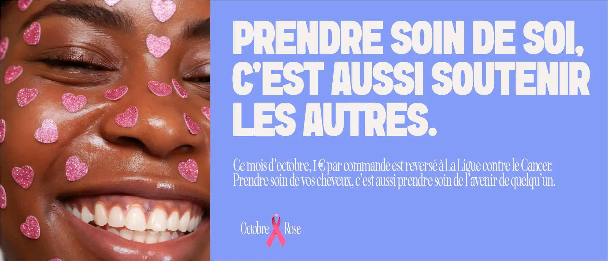 Octobre Rose 2025 – Myriam K Paris s'engage pour la recherche contre le cancer du sein, en reversant 1€ par commande pour soutenir la Ligue contre le Cancer.