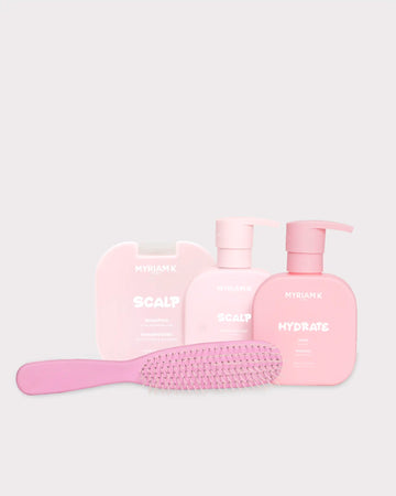 Rituel capillaire Myriam K pour racines grasses et pointes sèches, avec 5 soins adaptés
